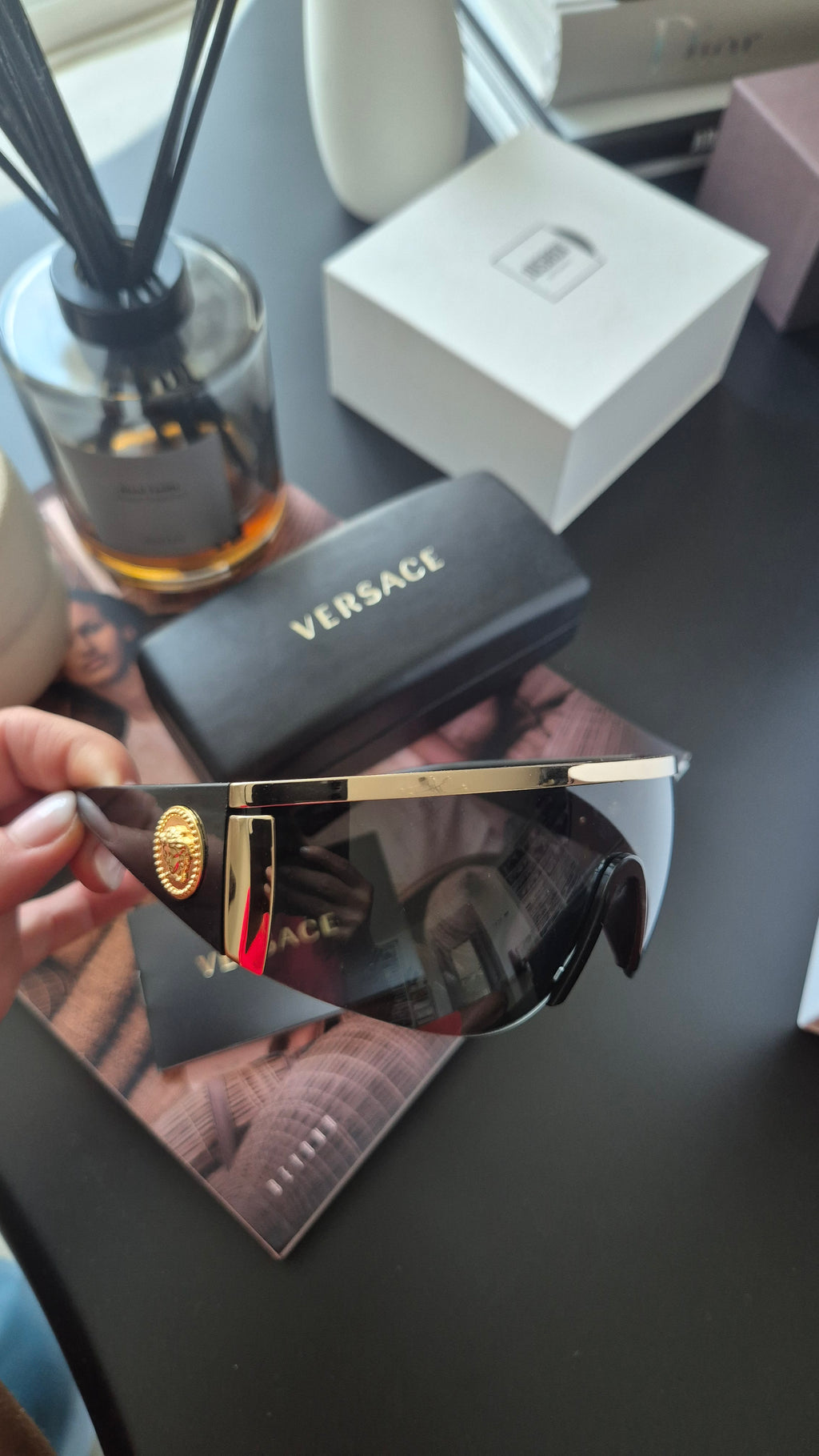Versace Shield Sunglasses Brand New