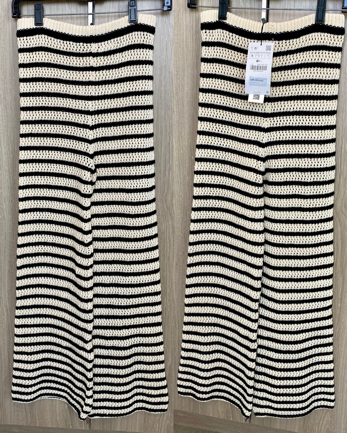 Striped Crochet Top & Pants Set