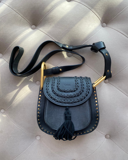 CHLOÉ Hudson Black Leather Handbag