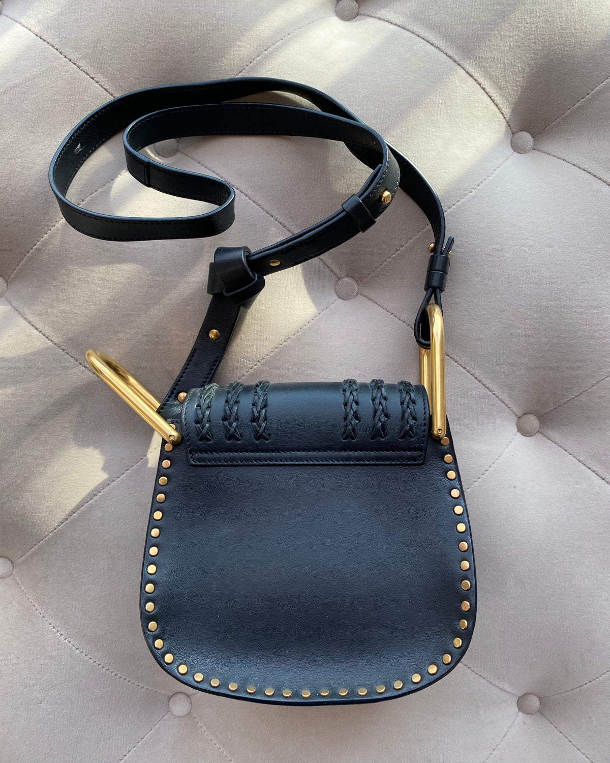 CHLOÉ Hudson Black Leather Handbag