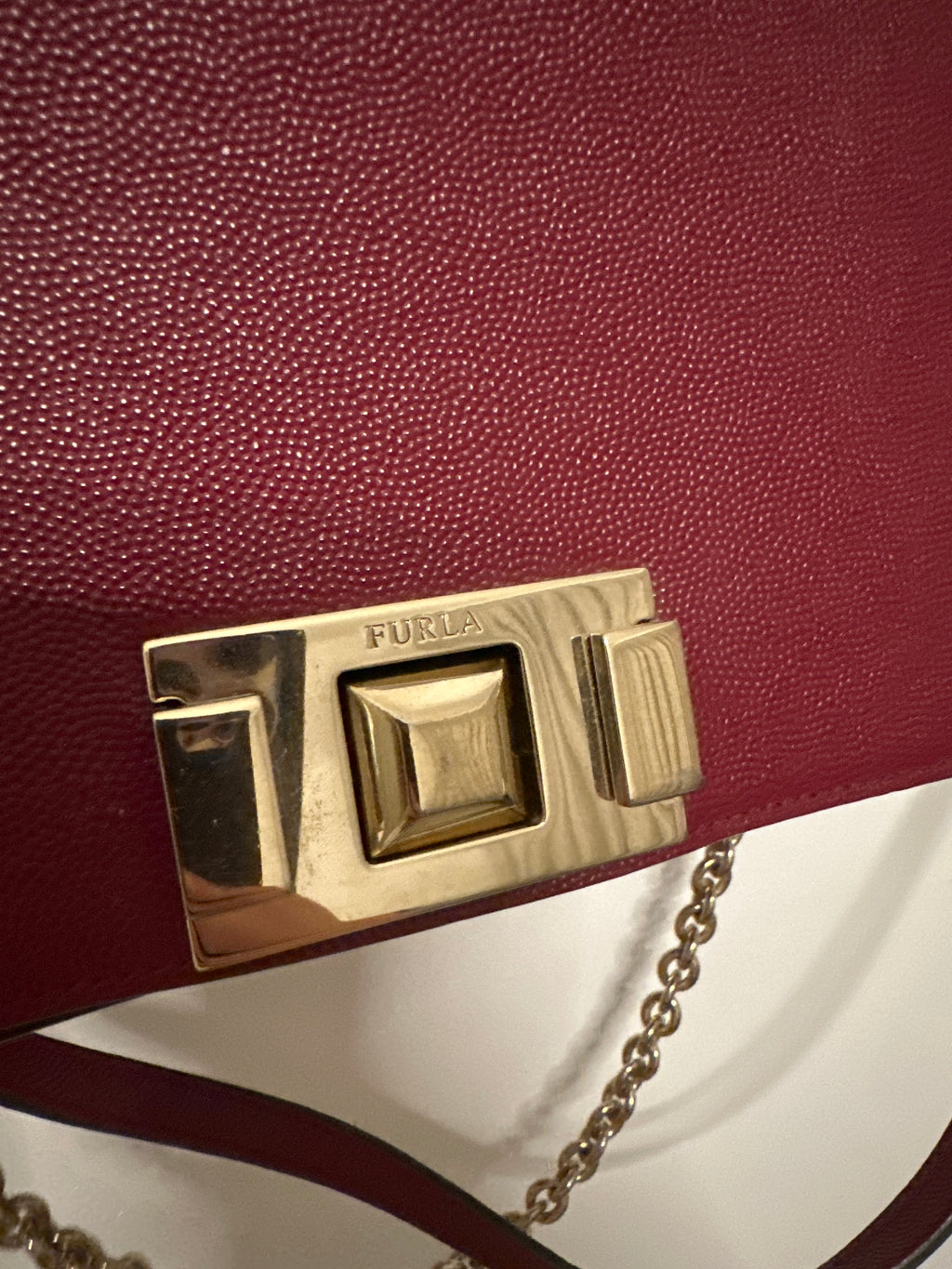 FURLA BAG BURGUNDY