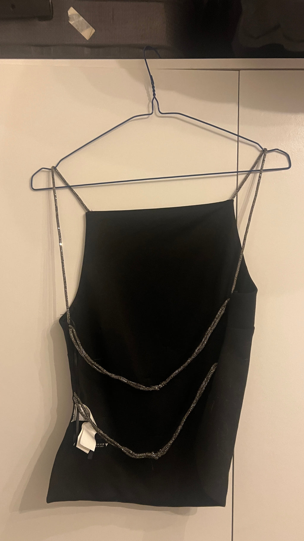 Black top naked back