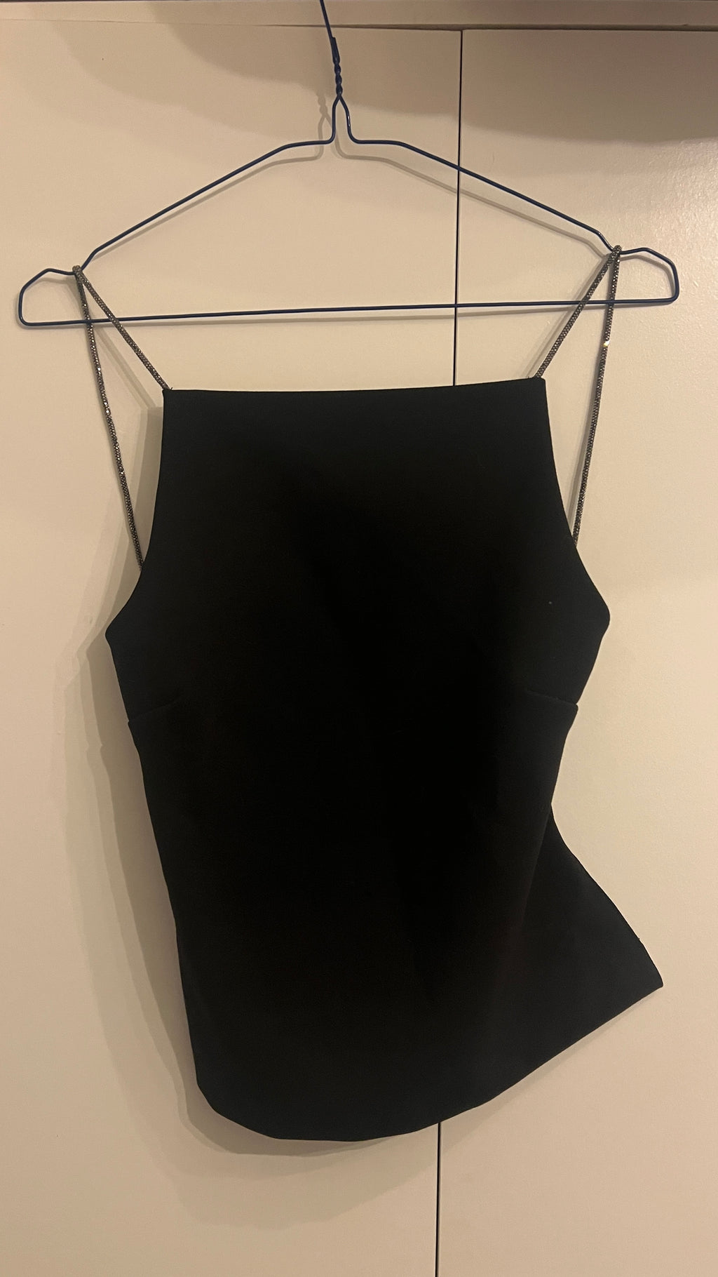 Black top naked back