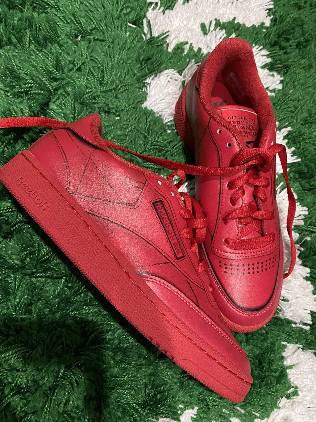 Reebok x Maison Margiela Club C "Vector Red" sneakers