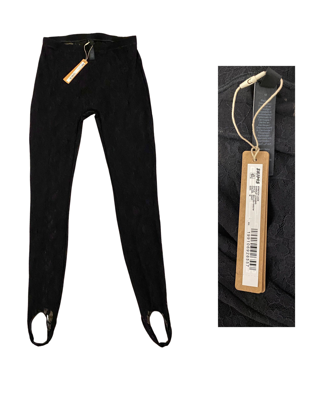 SKIMS Stretch Lace Stirrup Legging